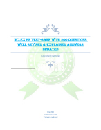 NCLEX PN TEST-BANK WITH 200 QUESTIONS  WELL REVISED & EXPLAINED ANSWERS  UPDATED