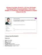 I-Human Case Study Week #2: A 25-Year-Old Female  Presenting With A Dermatomal Rash—From Acute  Shi