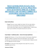 NEXT GENERATION NCLEX (NGN)  COMPREHENSIVE ACTUAL PRACTICE  TEST QUESTIONS