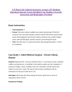 ATI Real Life Clinical Scenarios Actual ATI Modules  Questions Spread Across Detailed Case Studies