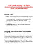 HESI Clinical Judgment Case Studies  Comprehensive Actual Practice Exam