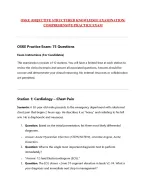 OSKE (OBJECTIVE STRUCTURED KNOWLEDGE EXAMINATION)  COMPREHENSIVE PRACTICE EXAM