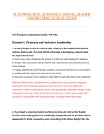 ILTS PRINCIPAL AS INSTRUCTIONAL LEADER  (195/196) TEST ACTUAL EXAM