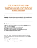 EPPP ACTUAL TEST STRUCTURED  ACCORDING TO THE OFFICIAL ASPPB EXAM