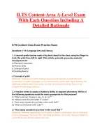 ILTS Content-Area A-Level Exam  With Each Question Including A  Detailed Rationale
