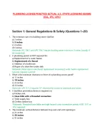 PLUMBING LICENSE PRACTICE ACTUAL U.S. STATE LICENSING EXAMS  (E.G., IPC, UPC)