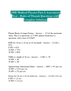 ABR Medical Physics Part 3 Assessment Test - Rules of Thumb Questions ...