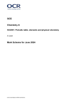 2024 A level OCR Chemistry A (All Question Papers & Mark Schemes)