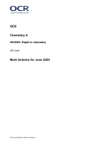 AS level OCR Chemistry- Depth in Chemistry Paper 2 June 2024 (Markscheme)