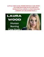 ACTUAL 2025 LAURA WOOD I HUMAN CASE STUDY 41Y/O REASON FOR ENCOUNTER WELL WOMAN EVALUATION