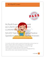 NUR418 Exam 3  LATEST 2026  ACCURATE SPRING-SUMMER  GUARANTEED PASS   SOLVED Test Bank with 200+