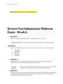 NURS 6630Psychopharmacology 6630 Midterm Exam graded A+