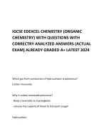 IGCSE EDEXCEL CHEMISTRY (ORGANIC CHEMISTRY) WITH QUESTIONS WITH ...