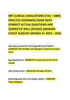 RRT CLINICAL SIMULATIONS (CSE) – NBRC PRACTICE SCENARIOS EXAM WITH ...