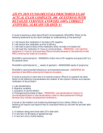ATI PN 2019 FUNDAMENTALS PROCTORED EXAM ACTUAL EXAM COMPLETE 400