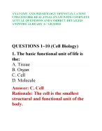 ANATOMY AND PHYSIOLOGY OPENSTAX LATEST UPDATED - DocMerit
