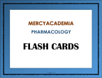 NCLEX Pharmacology Flahcards
