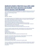 NURS129 LESSON 2 PRACTICE Exam 2025–2026 NCLEX-style practice. Accurate ...