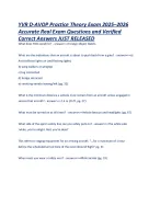 YVR D-AVOP Practice Theory Exam 2025–2026 - DocMerit