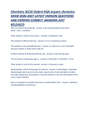 Chemistry IGCSE Oxford AQA organic chemistry EXAM 2026-2027 LATEST ...