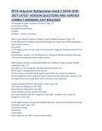 RETA Industrial Refrigeration Book 2 EXAM 2026-2027 LATEST VERSION ...