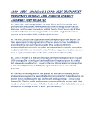 AHIP  Medicare and health insurance- 2026 - Modules 1-5 EXAM 2026-2027 LATEST VERSION QUESTIONS
