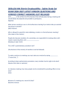 SkillsUSA MA District Employability - Safety Study Set EXAM 2026-2027 LATEST VERSION QUESTIONS AND