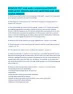 MISSOURI POST study guide comprehensiveCOMPLETE EXAM LATEST VERSION 2026-2027 QUESTIONS