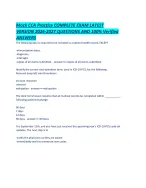 Mock CCA Practice COMPLETE EXAM LATEST VERSION 2026-2027 QUESTIONS AND 100- Verified ANSWERS.