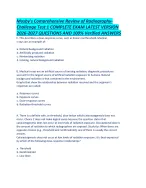 Mosby-s Comprehensive Review of Radiography-Challenge Test 1 COMPLETE EXAM LATEST VERSION 2026-2027