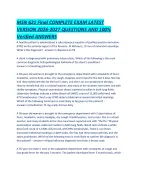 MSN 621 Final COMPLETE EXAM LATEST VERSION 2026-2027 QUESTIONS AND  Verified ANSWERS.
