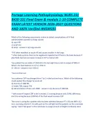 Portage Learning Pathophysiology NURS 231 BIOD 331 Final Exam and ...