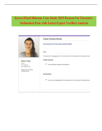 Actual Karen Floyd iHuman Case Study 2025 Reason For Enconter Abdominal Pain with Expert Analysis