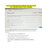 Latest ATI PN Comprehensive Predictor 2023 Latest 2026 TestBank with NGN 180 Questions & Answers