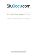 ATI Predictor Comp Assessment 2019 A