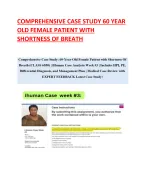 COMPREHENSIVE CASE STUDY 60 YEAR OLD FEMALE PATIENT WITH SHORTNESS OF ...