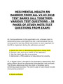 HESI RN MENTAL HEALTH 2018 V1 V2 V3 38 PAGES OF QUESTIONS AND ANSWERS FROM TEST.