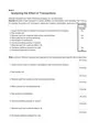 ACC 290 WEEK 2 INDIVIDUAL ASSIGNMENT, ANALYZING THE EFFECT OF TRANSACTION