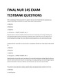 FINAL NUR 245 EXAM TESTBANK QUESTIONS