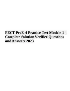 PECT PreK-4 Practice Test Module 1 – Complete - DocMerit