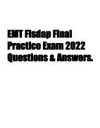 EMT FISDAP Final Exam Questions with 100% Correct Answers - Latest ...