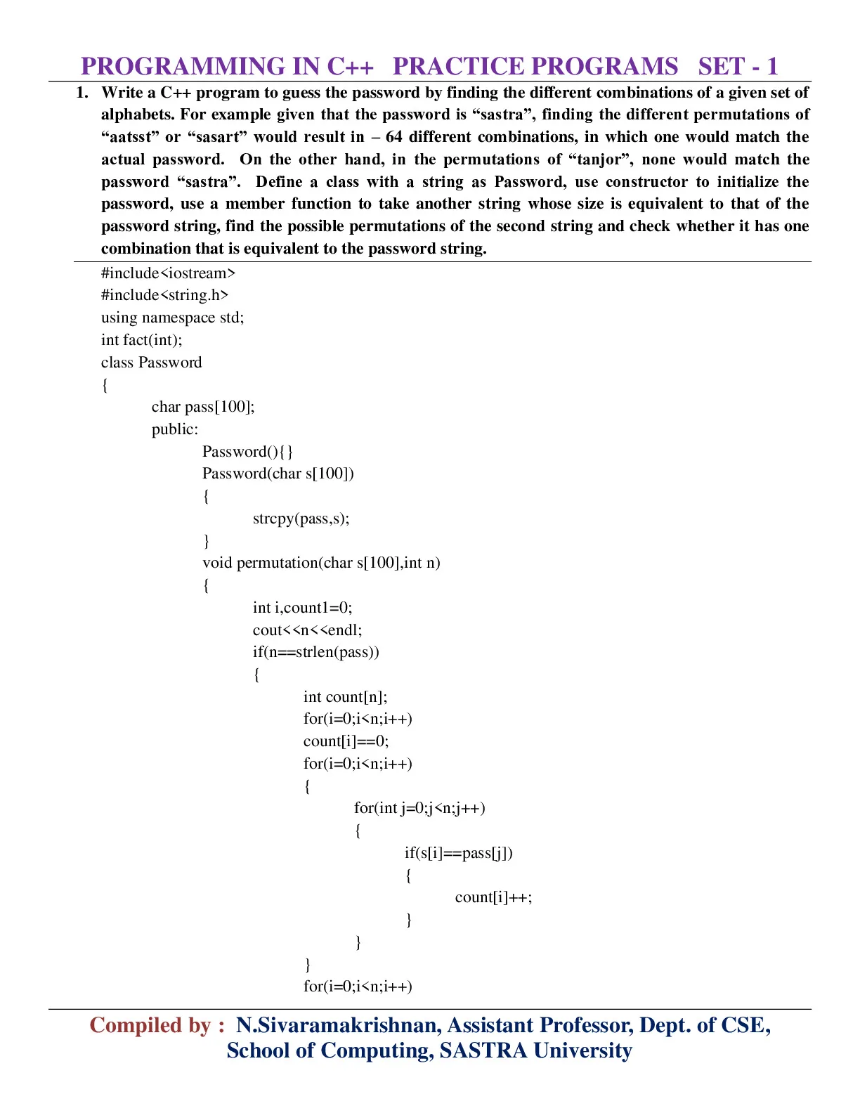 C++PROGRAMMING EXAMPLES TO PRACTICE - DocMerit