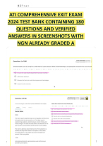 Ati comprehensive exit exam 2026 test bank containing 180 questions