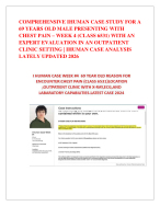 COMPREHENSIVE IHUMAN CASE STUDY FOR A 69 YEARS OLD MALE PRESENTING WITH CHEST PAIN