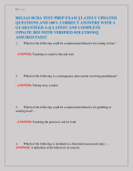 RELIAS BCBA TEST PREP EXAM || LATELY UPDATED QUESTIONS AND 100%