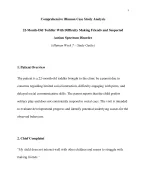 Actual Comprehensive iHuman Case Study: 22-Month-Old Toddler with Difficulty Making