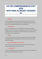 ATI PN COMPREHENSIVE EXIT 2025 WITH NGN ALREADY GRADED A+
