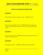 AESC 2050 KIEPPER TEST 1 QUESTIONS AND ANSWERS 2024