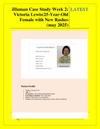 iHuman Case Study Week 2 – Victoria Lewis (25-Year-Old Female with New ...