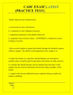 CADC EXAM (PRACTICE TEST) QUESTIONS AND ANSWERS 2025 - DocMerit